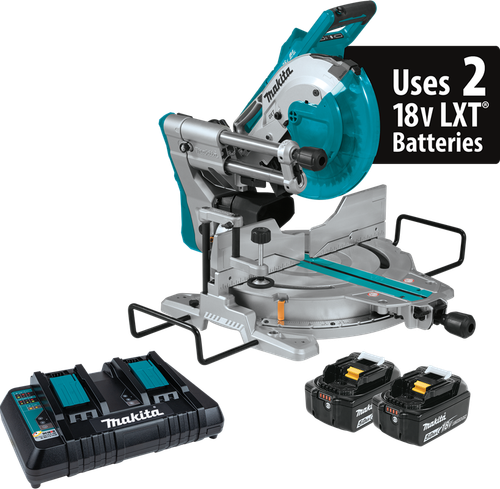 36V (18V X2) LXT™ Brushless 10" Dual-Bevel Sliding Compound Miter Saw with Laser Kit (5.0Ah), XSL06PT