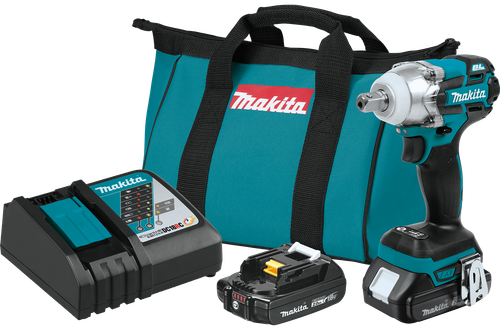 18V LXT™ Lithium-Ion Compact Brushless Cordless3-Speed 1/2" Impact Wrench Kit (2.0Ah), XWT11R