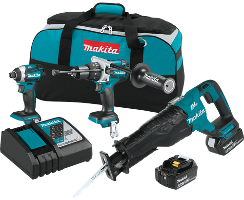 18V LXT™ Lithium-Ion Brushless Cordless 3-Pc. Combo Kit (5.0Ah), XT330T