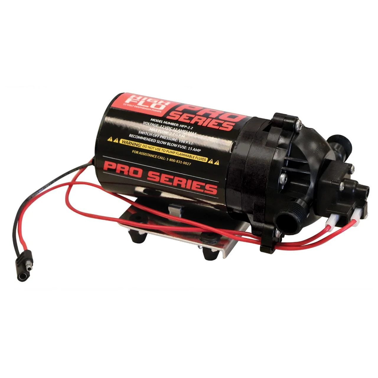 Fimco High-Flo Pro Series 2.2 GPM 100 PSI 12 Volt Diaphragm Pump
