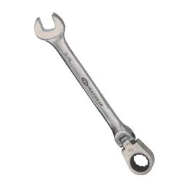 Genius Tools Combination Flex Head Gear Wrench 5/16 Inch SAE, Flexible Head, Precision Drive, Durable Chrome Finish – 731410