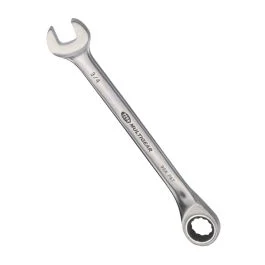 Genius Tools Combination Gear Wrench 5/16 Inch SAE, Standard Drive, Durable Chrome Finish – 711410