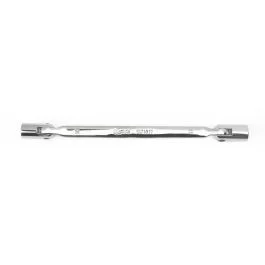 Genius Tools Double Flexible Socket Wrench 10 x 11 mm Mirror Finish Durable Chrome Steel – 501011
