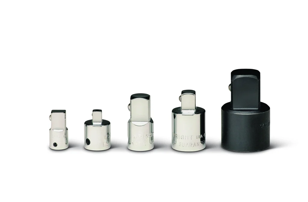 Multi-Drive 5 Piece Set – Adaptor 1/4″F x 3/8″M, 3/8″ F x 1/4″M, 3/8″F x 1/2″M, 1/2″F x 3/8″M, 1/2″F x 3/4″M Impact w/Ball Lock