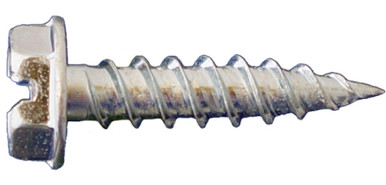 Opens dialog Daggerz NDLZ1220 - #12 x 2" Slotted Hex Washer Head Needle Point Screws Zinc 2500ct