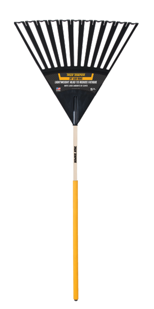 True Temper 24-Inch Clog Free Poly Leaf Rake