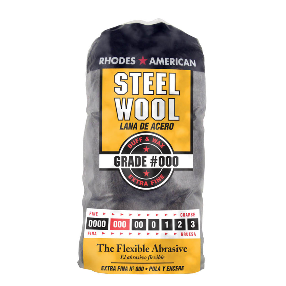 Homax Steel Wool, Extra Fine, GRADE #000, 12 Pads