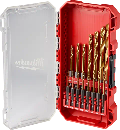 Milwaukee SHOCKWAVE Impact Duty™ RED HELIX™ Titanium Drill Bit Set - 15PC