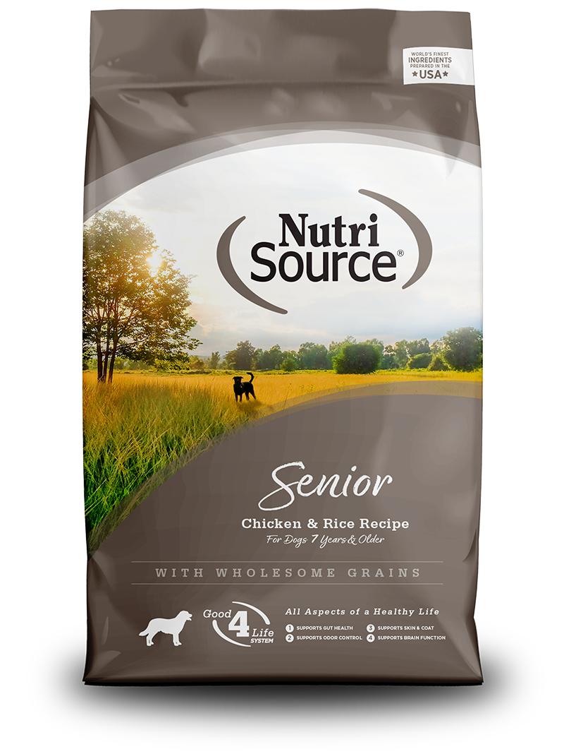 NutriSource Senior Chicken & Rice Recipe Dog Food