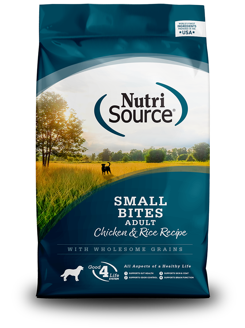 NutriSource Adult Small Bites Chicken & Rice Recipe Dry Dog Food