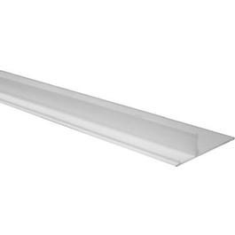 Roof Drip Edge, White Vinyl, 10-Ft.