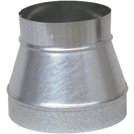 Stove Pipe Increaser/Reducer, No Crimp, Galvanized, 8 x 7-In.