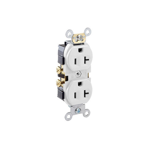 Leviton 20 Amp Duplex Receptacle/Outlet Commercial Grade Self-Grounding