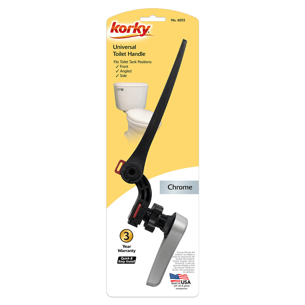 Korky Toilet Flush Handle Chrome