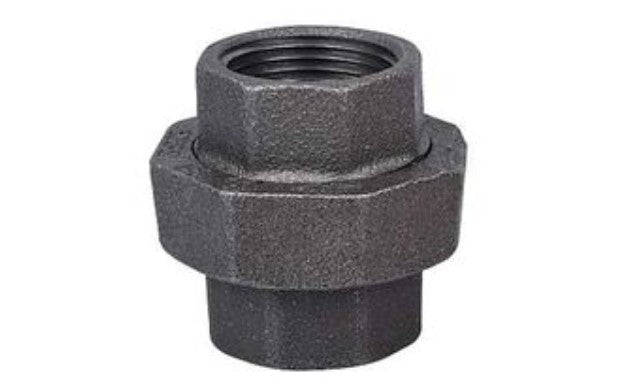 Worldwide Sourcing Malleable Ground Joint Union Black