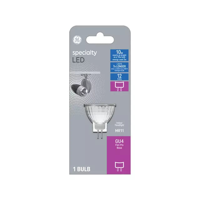 GE Specialty LED 10 Watt Replacement Warm White MR11 Specialty Bulb