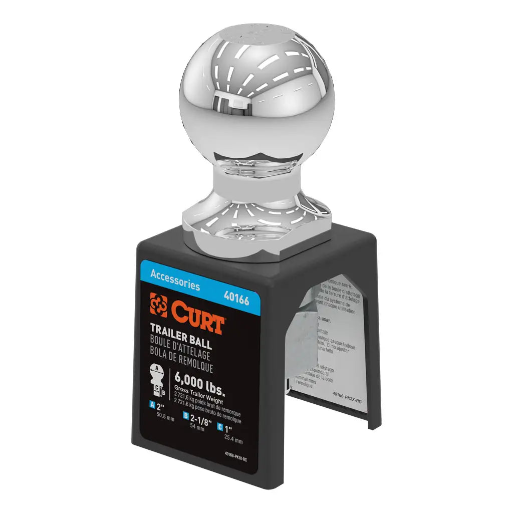 Curt Trailer Ball Chrome