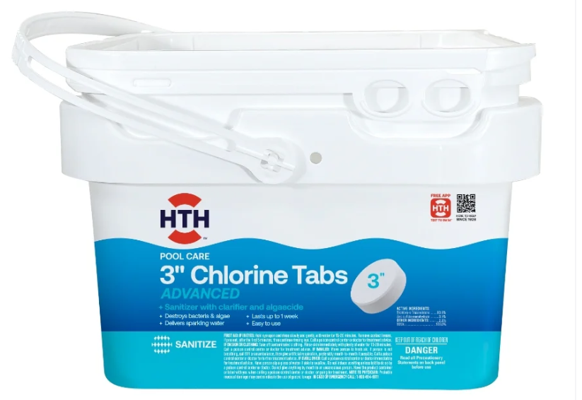 HTH HTH™ Pool Care 3" Chlorine Tabs Advanced: Wrapped Chlorine Tablets