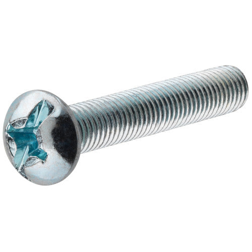Hillman Zinc Round Head Combination Machine Screw #8-32 x-3/8"