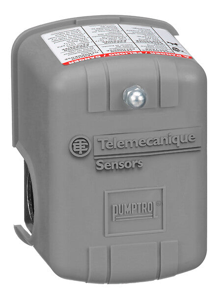 Telemecanique Sensors Pumptrol, Water Pump Switch 9013FS, Adjustable diff., 20 40 PSI