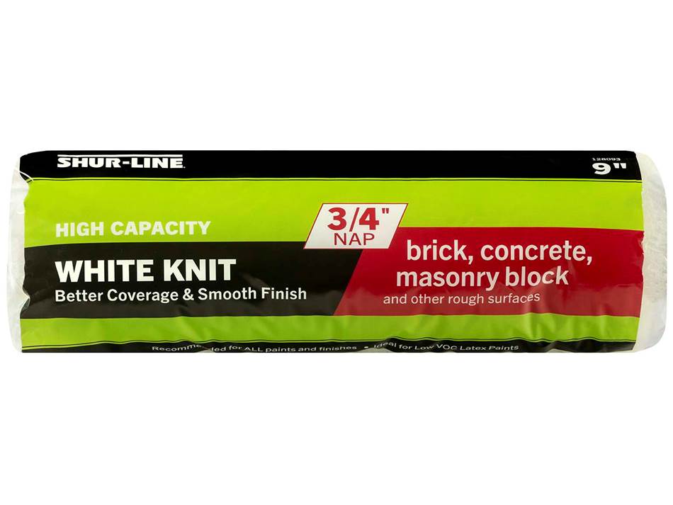 Shur-Line Better 9” White Knit Roller Cover 3/4" Nap