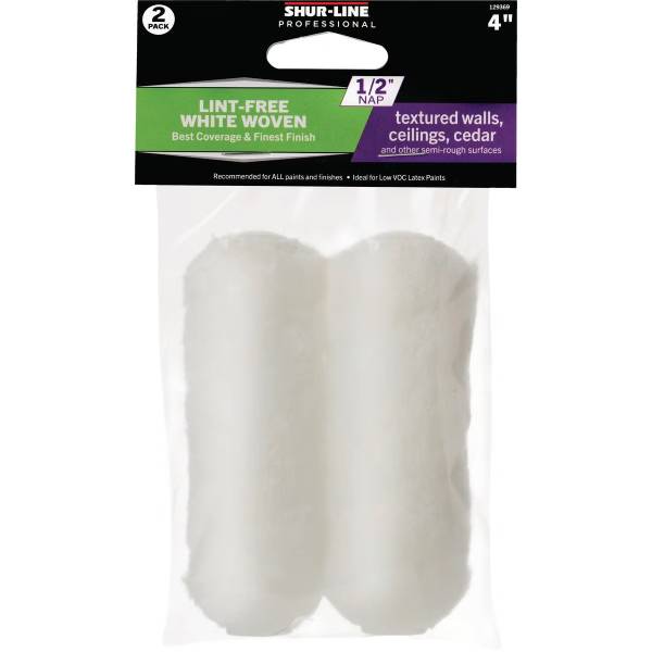 Shur-Line Best 4 In. x 1/2 In. Woven Roller Cover (2-Pack)
