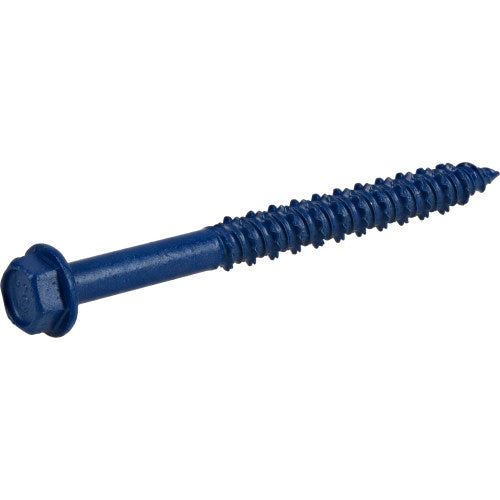 Hillman Blue Hex Washer-Head Concrete Screw Anchor (1/4" x 2-3/4") - 100 pc