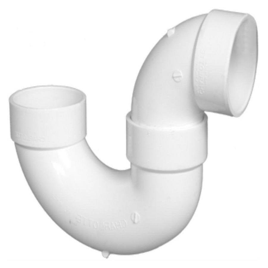 2 PVC DWV P-Trap Low Profile