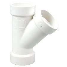 2" x 2" x 1-1/2" Upright PVC DWV Wye