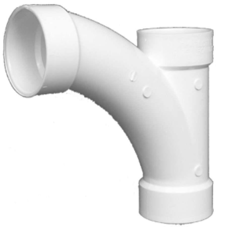 8 x 4" PVC DWV Combination Wye & 1/8 Bend 2-Piece