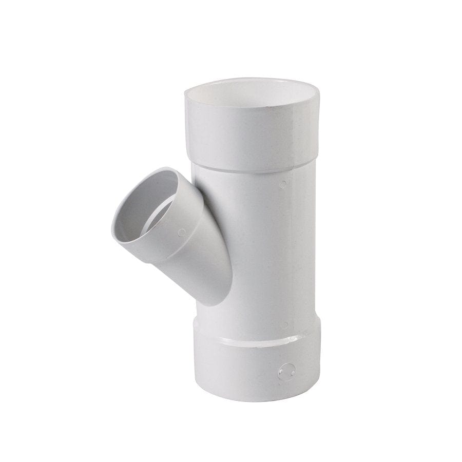 2" x 1-1/2" x 1-1/2" PVC DWV Wye Hub