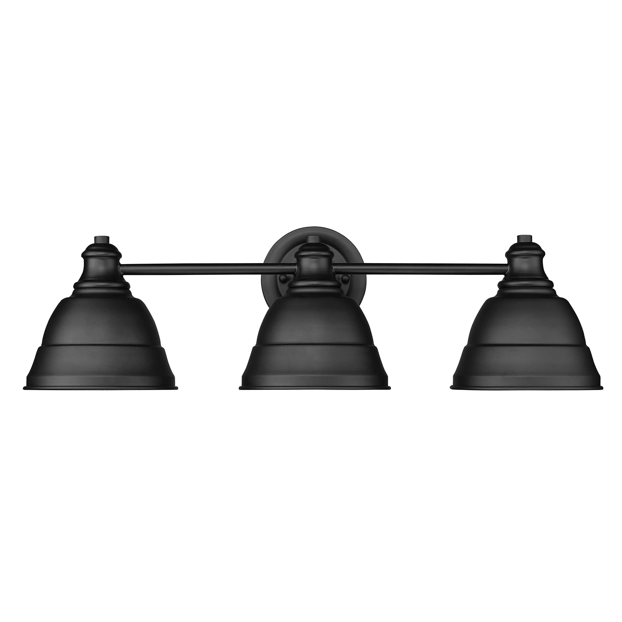 Rebel 3 Light Bath Vanity in Matte Black