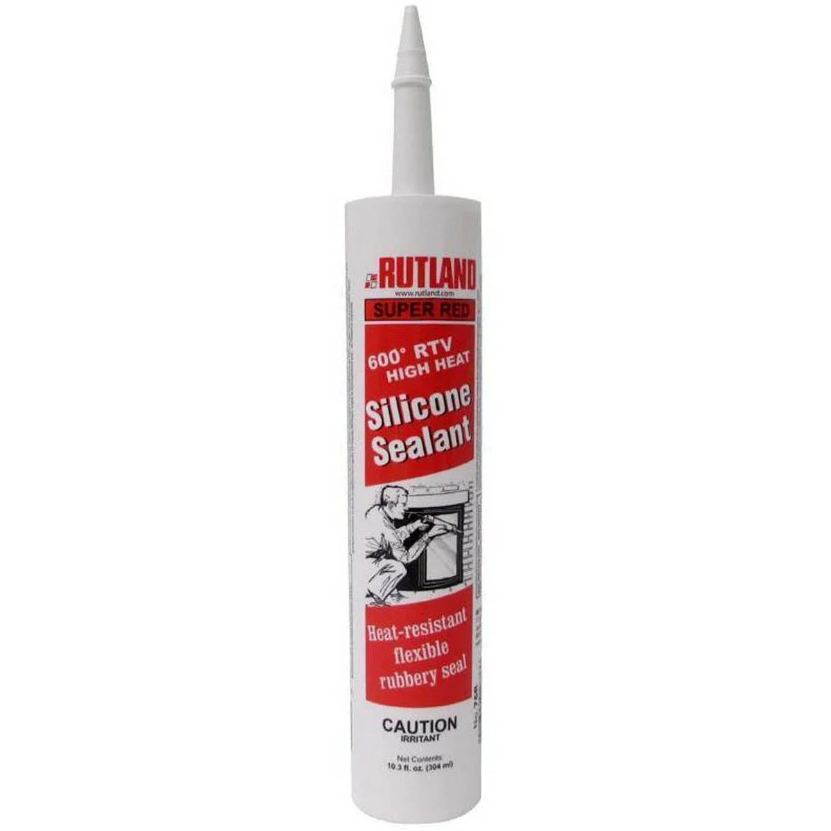 Rutland 600 RTV Silicone Sealant Red (10.3 fl oz.): 76R