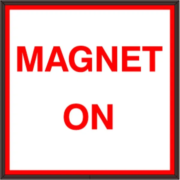 Signal-Tech 38845 SBLF1212W-A202R/120-277VAC MAGNET ON Indoor LED Backlit Sign