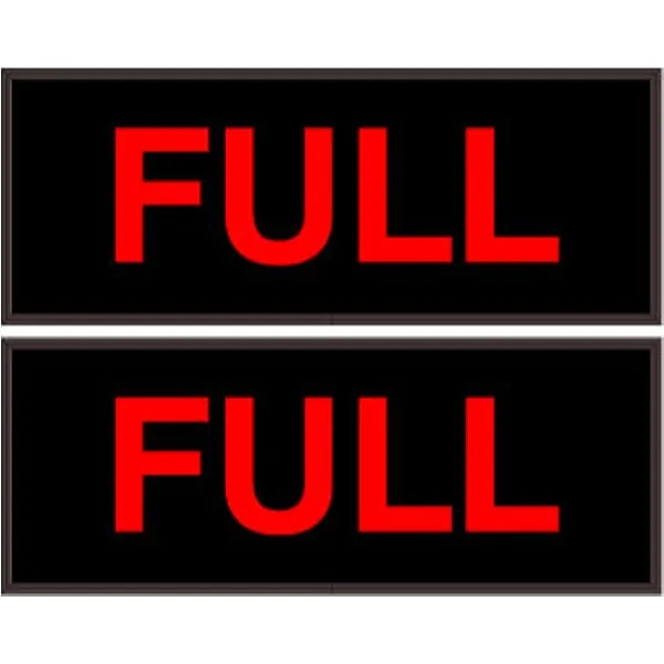 Signal-Tech 38882 PHX718DRR-135/120-277VAC FULL | FULL Outdoor Blank-out LED Backlit Sign