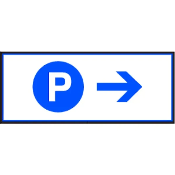 Signal-Tech 39002 PHXF1434W-I937B/120-277VAC Parking P w/Right Arrow Outdoor LED Backlit Sign
