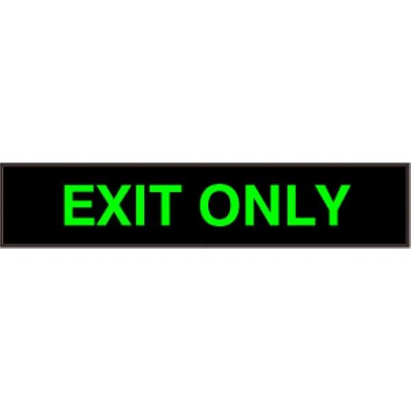 Signal-Tech 39028 PHX734G-800/120-277VAC EXIT ONLY Outdoor Blank-out LED Backlit Sign