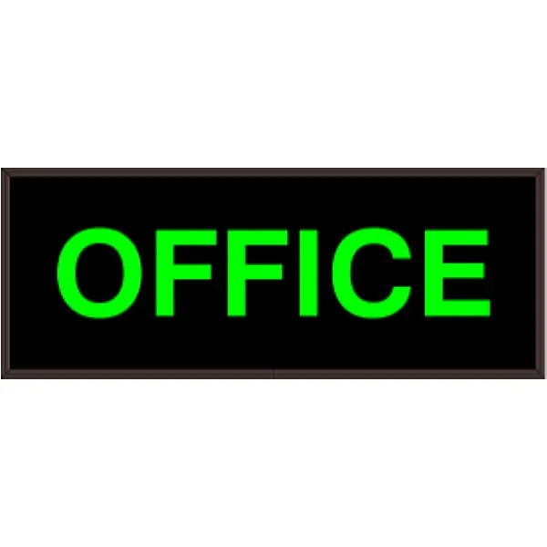 Signal-Tech 39174 PHX718G-A607/120-277VAC OFFICE Outdoor Blank-out LED Backlit Sign