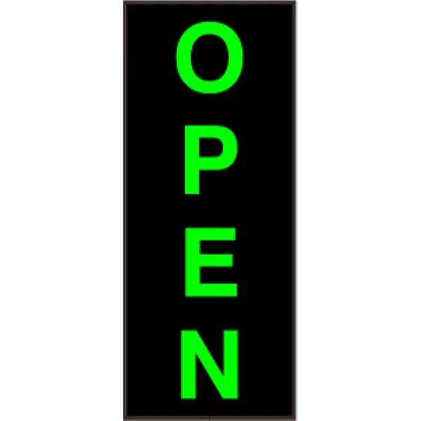 Signal-Tech 39317 PHX3414G-180/120-277VAC OPEN Outdoor Blank-out LED Backlit Sign