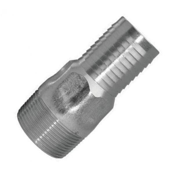 Steel-Plated Poly Straight Insert Adapter - MPT x Barb - 2" x 2" (20/Cs)