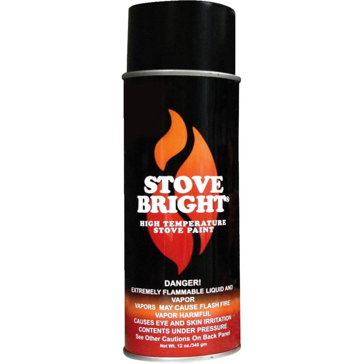 Stove Bright Aerosol Paint Flat Black (12oz): 6304