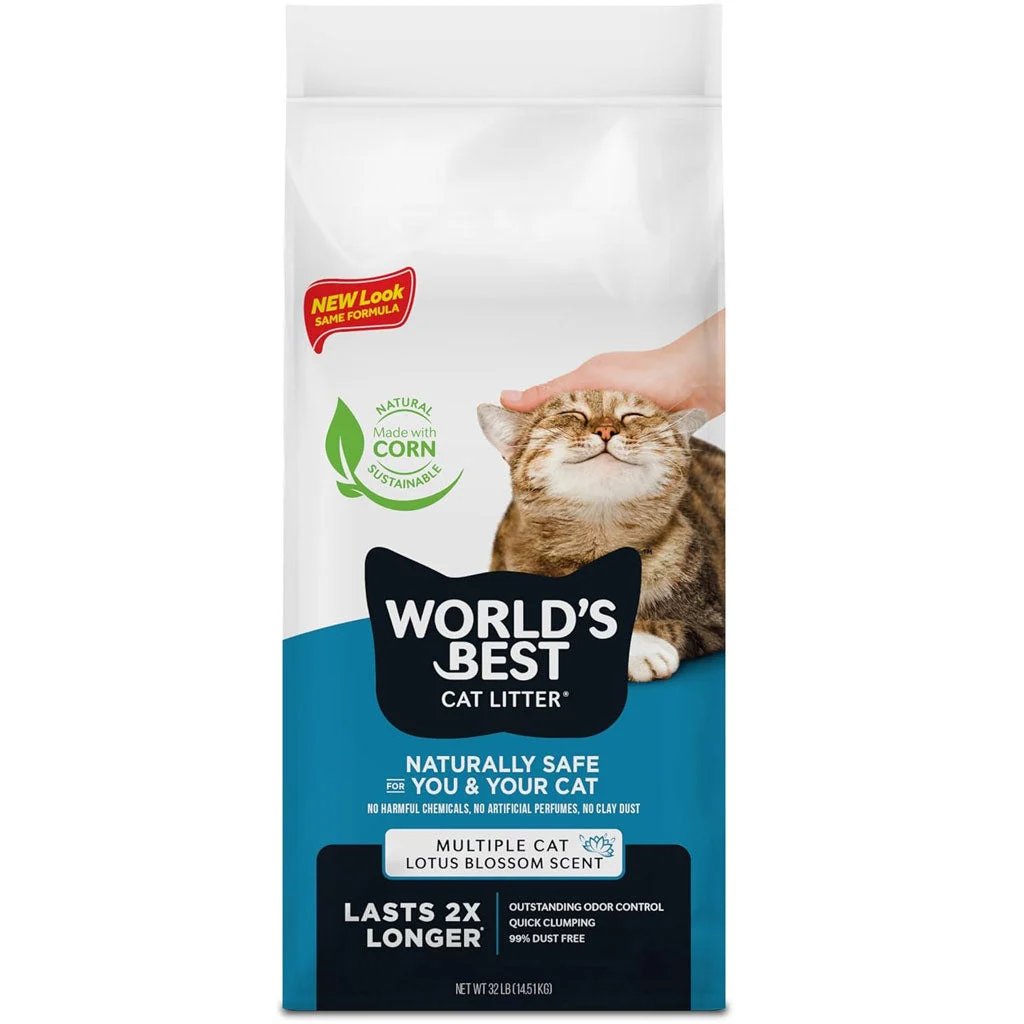 World’s Best Cat Litter Multiple Cat Lotus Blossom Scent, 28 lbs