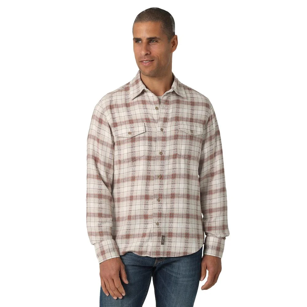 Wrangler Men’s Premium Sleeve Button Down